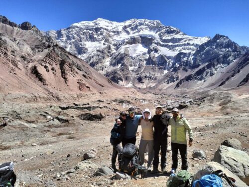 Trekking to the South Face Viewpoint of Aconcagua